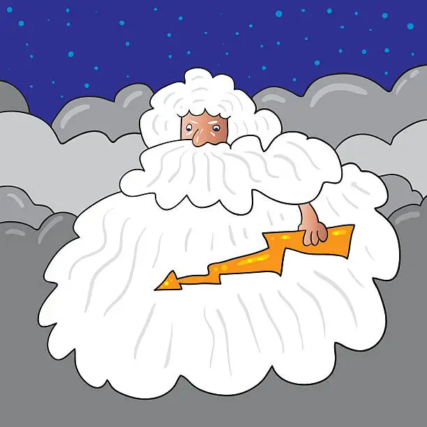 Vector illustration of Zeus