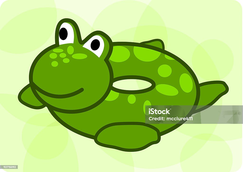 Rana Floatie piscina - arte vectorial de Anfibio libre de derechos