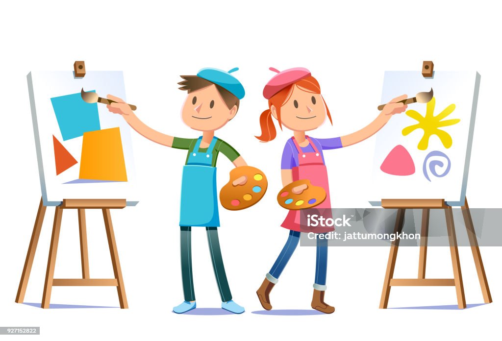 Young Artists Practice Their Skills To Find A Dream Art School Concept Character Design Fun To Paint Stock Illustration - Download Image Now - iStock Young Artists Practice Their Skills To Find A Dream Art School Concept Character Design Fun To Paint Stock Illustration - Download Image Now - iStock