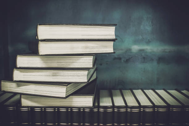 istock Old books on a bookshelf 927159450