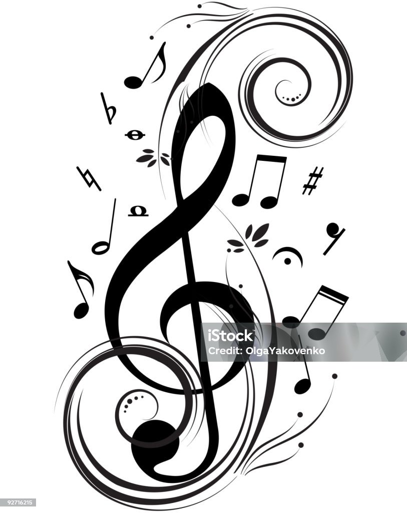 Music notes - symphony of the life More musical illustrations: Music stock vector