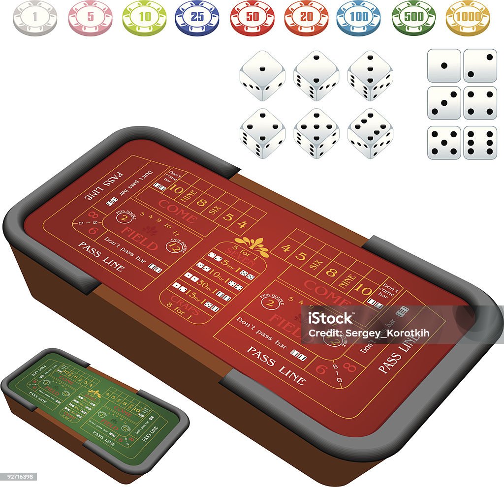 craps - clipart vectoriel de Craps libre de droits