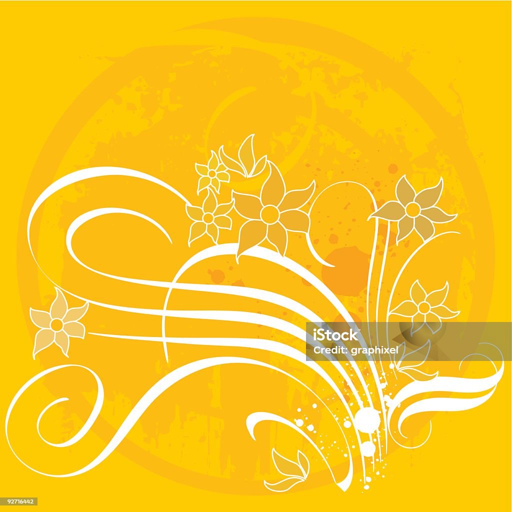 Ornamento Floral - Vetor de Abstrato royalty-free