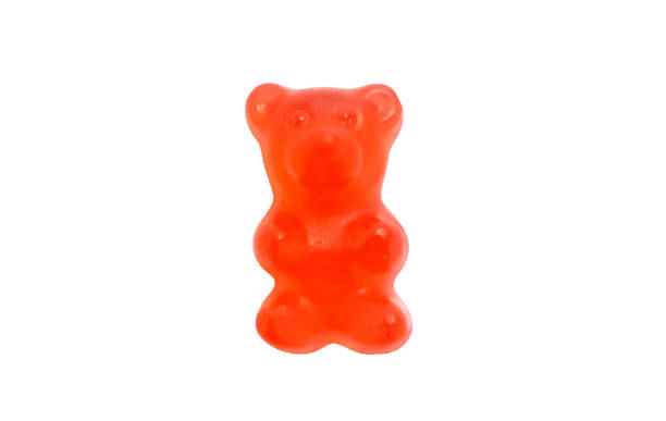 Red gummy bear stock photo