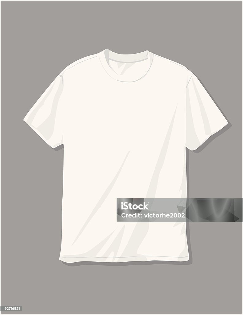 T-Shirt blanc - clipart vectoriel de T-Shirt libre de droits