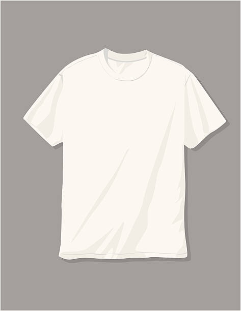 illustrazioni stock, clip art, cartoni animati e icone di tendenza di t-shirt bianca - t shirt shirt white men