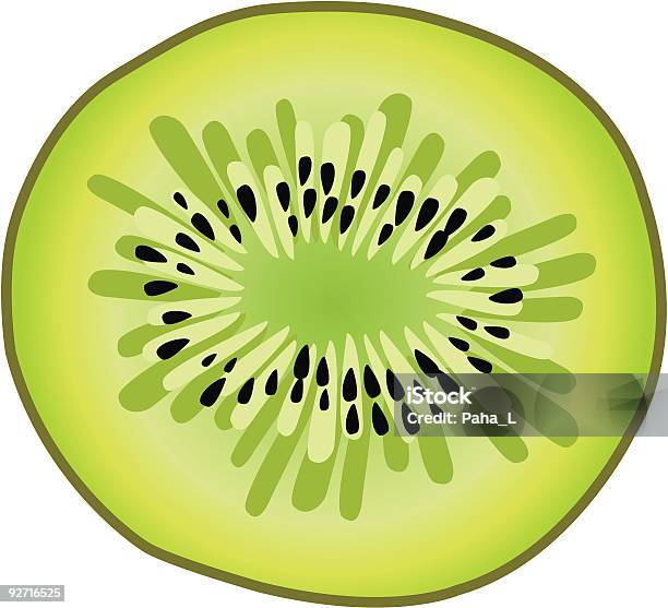 Ilustración de Rodaja De Kiwi Vector y más Vectores Libres de Derechos de Alimento - Alimento, Cerca de, Cocinar