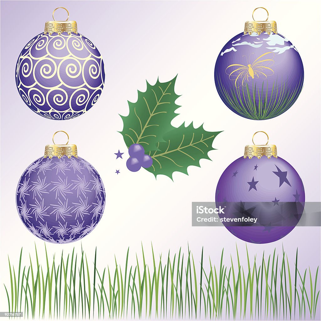 Décorations de Noël - clipart vectoriel de Boule de Noël libre de droits