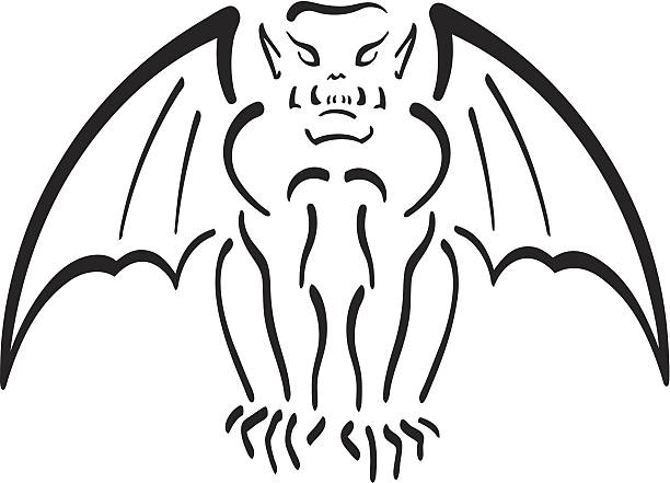 Gargoyle Illustration Includes zipped 4500 x 3300 jpg gargoyle stock illustrations