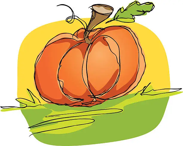 Vector illustration of Pumpkin in a vector format