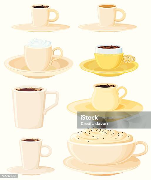 Café Pots - Arte vetorial de stock e mais imagens de Batido - Modo de Preparação de Comida - Batido - Modo de Preparação de Comida, Bebida, Bebida Não Alcoólica