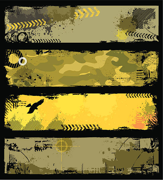 military  banners  military backgrounds stock illustrations