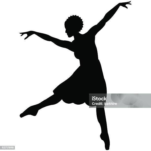 Dançarinoafricano - Arte vetorial de stock e mais imagens de Afro-americano - Afro-americano, Bailarina de Ballet, Bailarino