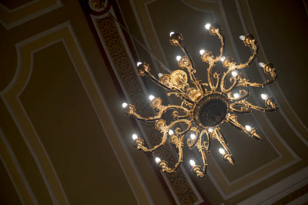 istock Chandelier Inside The Church 927179412