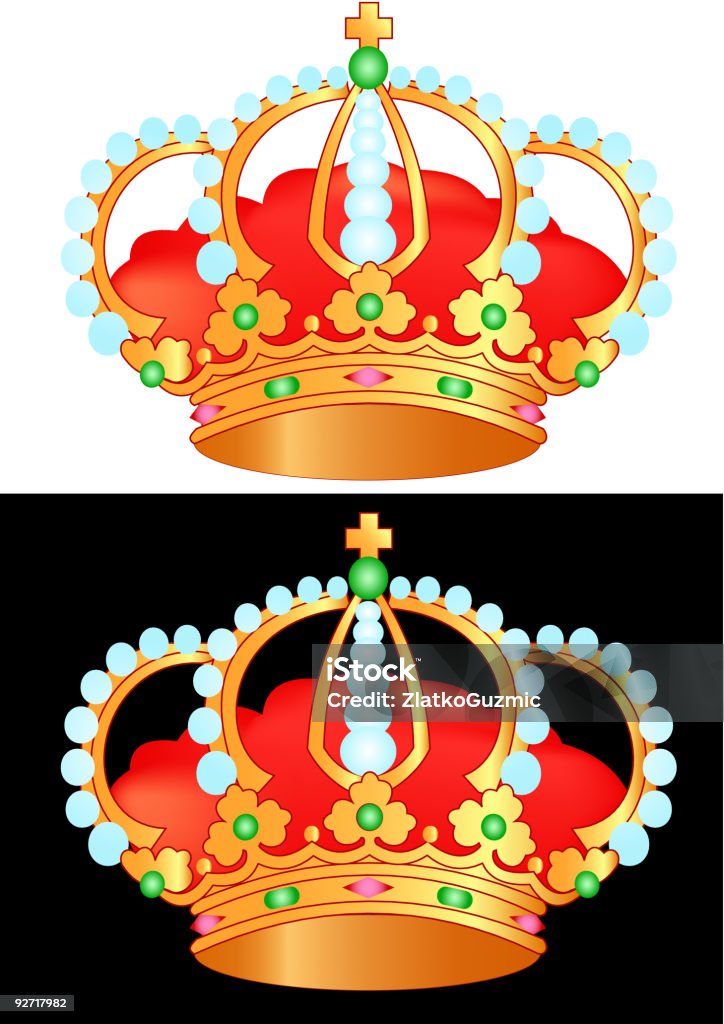 golden Corona - arte vettoriale royalty-free di Antico - Vecchio stile