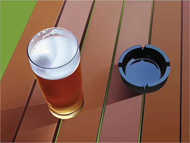 Vector illustration of Beer Garden