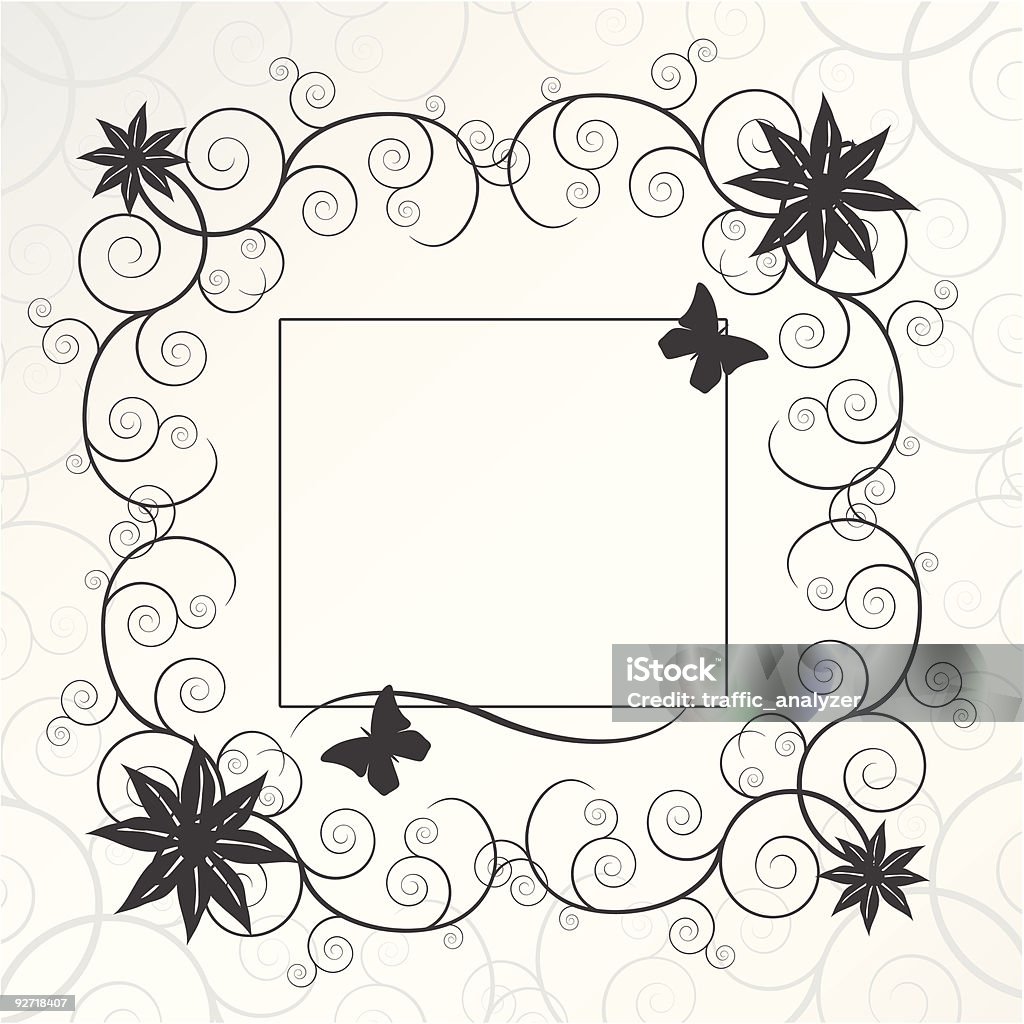 Floral frame - Lizenzfrei Rand Vektorgrafik