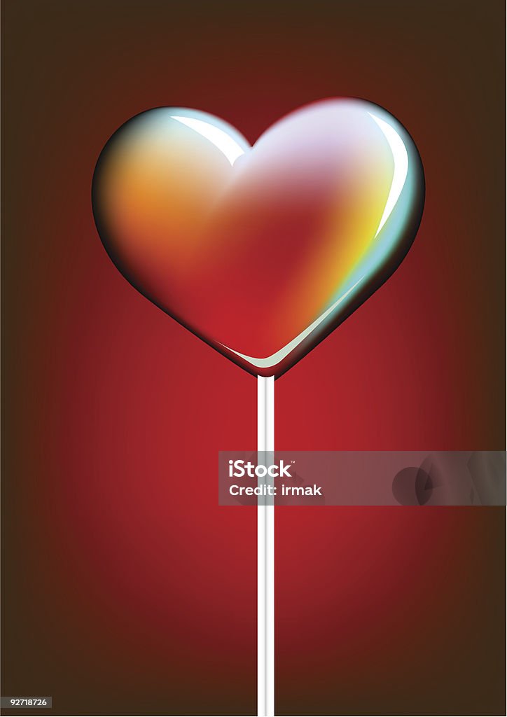 Corazón de caramelo - arte vectorial de Amor - Sentimiento libre de derechos