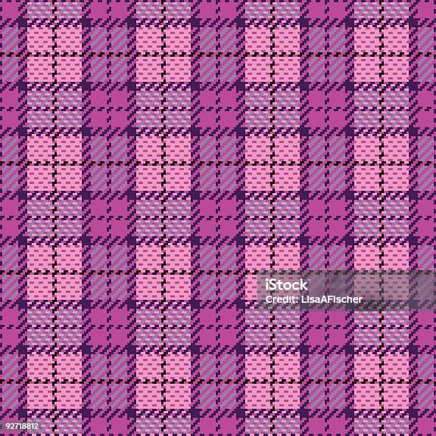 Ilustración de Píxeles Plaid En Magenta Y Violeta y más Vectores Libres de Derechos de A cuadros - A cuadros, Color - Tipo de imagen, Con textura