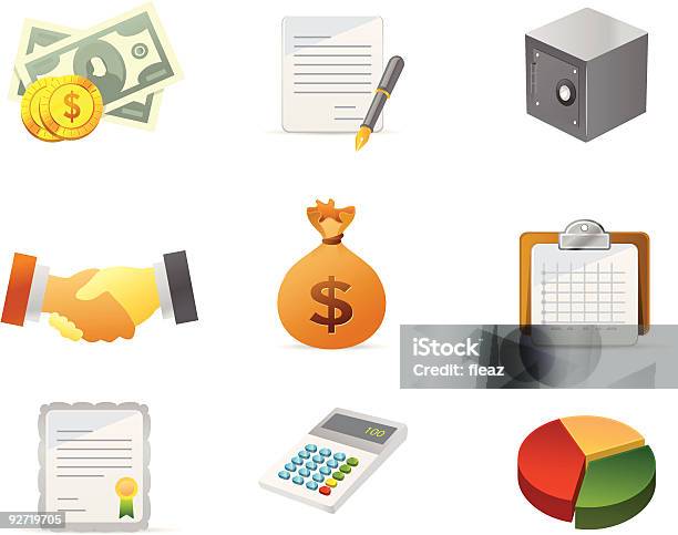 Деньги И Финансы Иконы2 — стоковая векторная графика и другие изображения на тему Без людей - Без людей, Бумажные деньги, Валюта