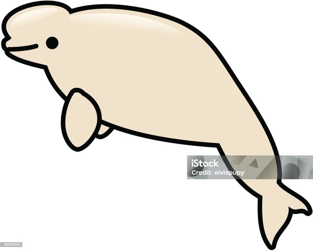 Arctic bebés: Beluga - arte vectorial de Alaska - Estado de los EE. UU. libre de derechos