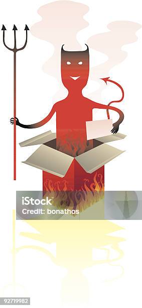 Devils Container Box Devil Box Stock Illustration - Download Image Now - Arrow Symbol, Box ...