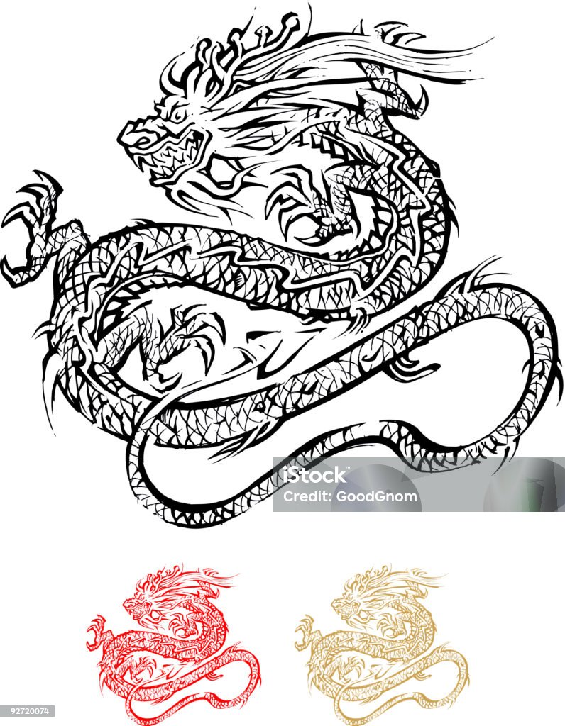 dragon - 竜のロイヤリティフリーベクトルアート