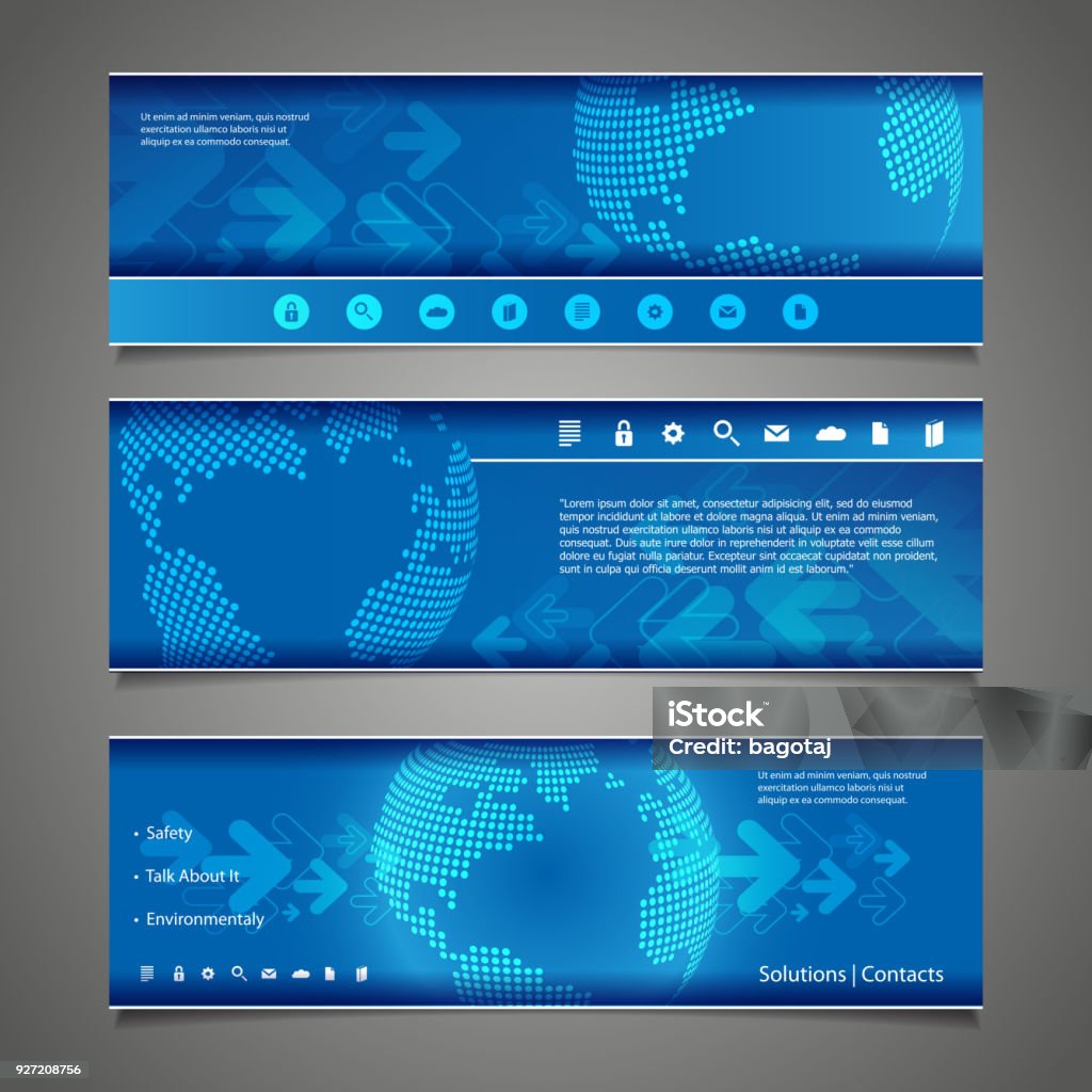 Header Image Pattern Web Design Elements Header Designs Stock Illustration - Download Image ...