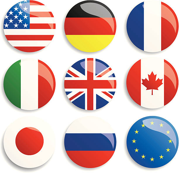 gruppe von acht - england stock-grafiken, -clipart, -cartoons und -symbole