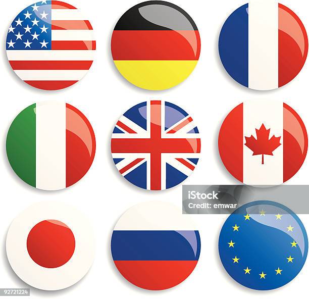 Group Of Eight Stock Illustration - Download Image Now - Flag, National Flag, France