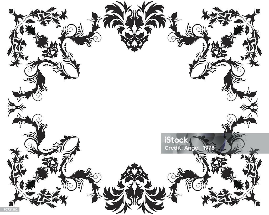 floral frame  Abstract stock vector