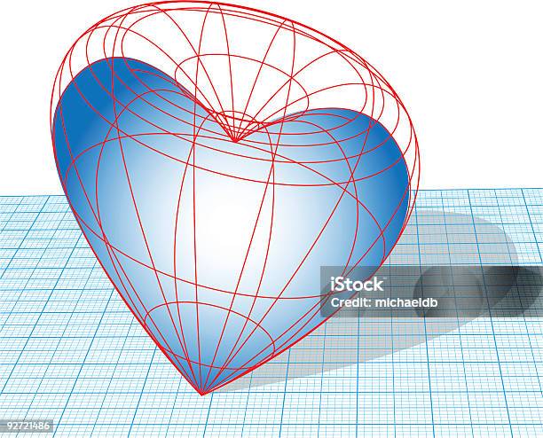 Ilustración de Diseñar Corazón Soporte De Diseño En 3d y más Vectores Libres de Derechos de Papel para gráficos - Papel para gráficos, Tridimensional, Abstracto