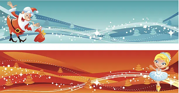 Vector illustration of Some New Year banners