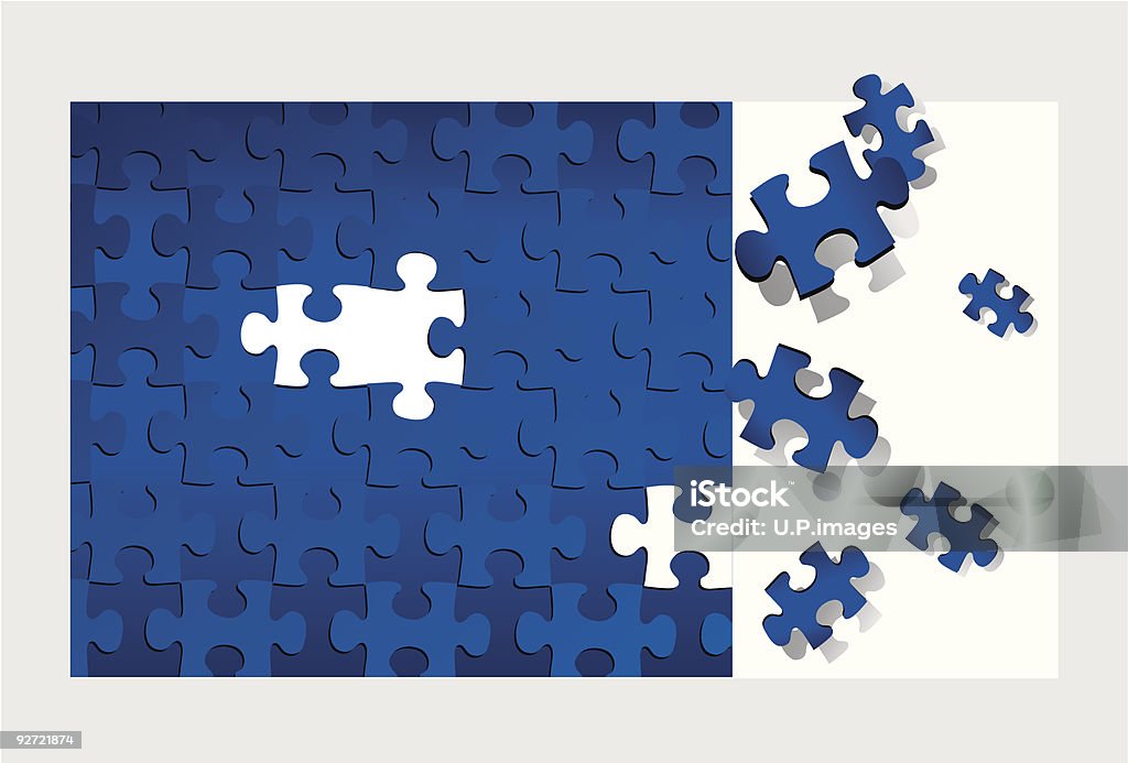 Puzzle (Vektor XXL jpg in einem ZIP-Ordner - Lizenzfrei Unvollständig Vektorgrafik