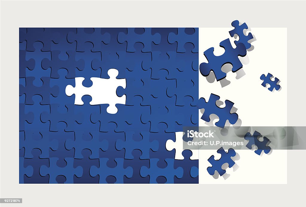 Puzzle (vettore XXL jpg nella cartella ZIP - arte vettoriale royalty-free di Incompleto