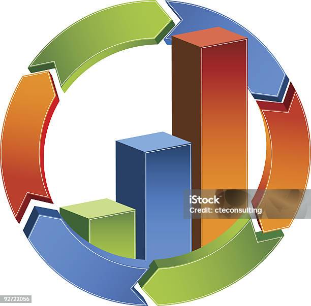 Process Bar Graph Stock Illustration - Download Image Now - Arrow ...