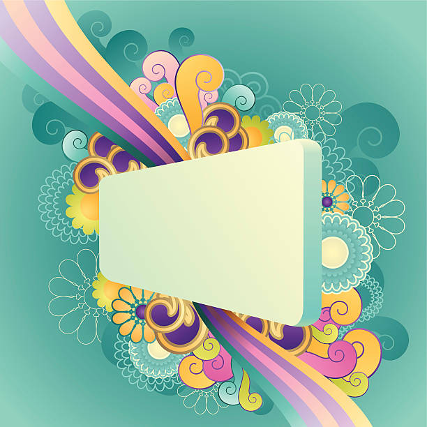 abstract floral background vector art illustration