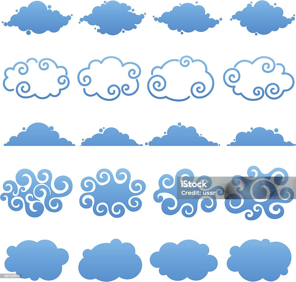 Clouds. Elements for design. Abstract stock vector Clouds. Elements for design. Abstract stock vector