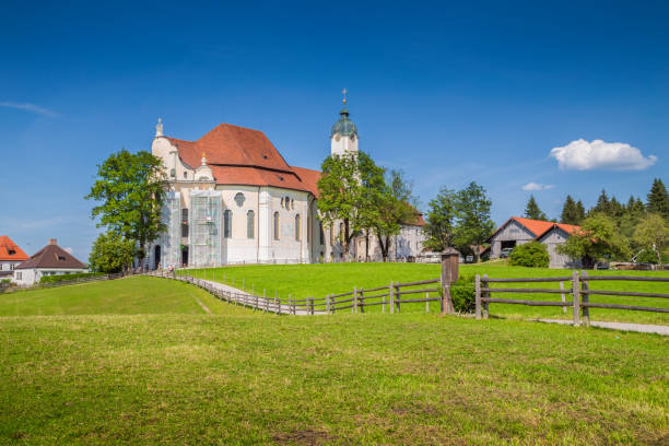 istock Famous Wieskirche pilgrimage church, Bavaria, Germany 927232632