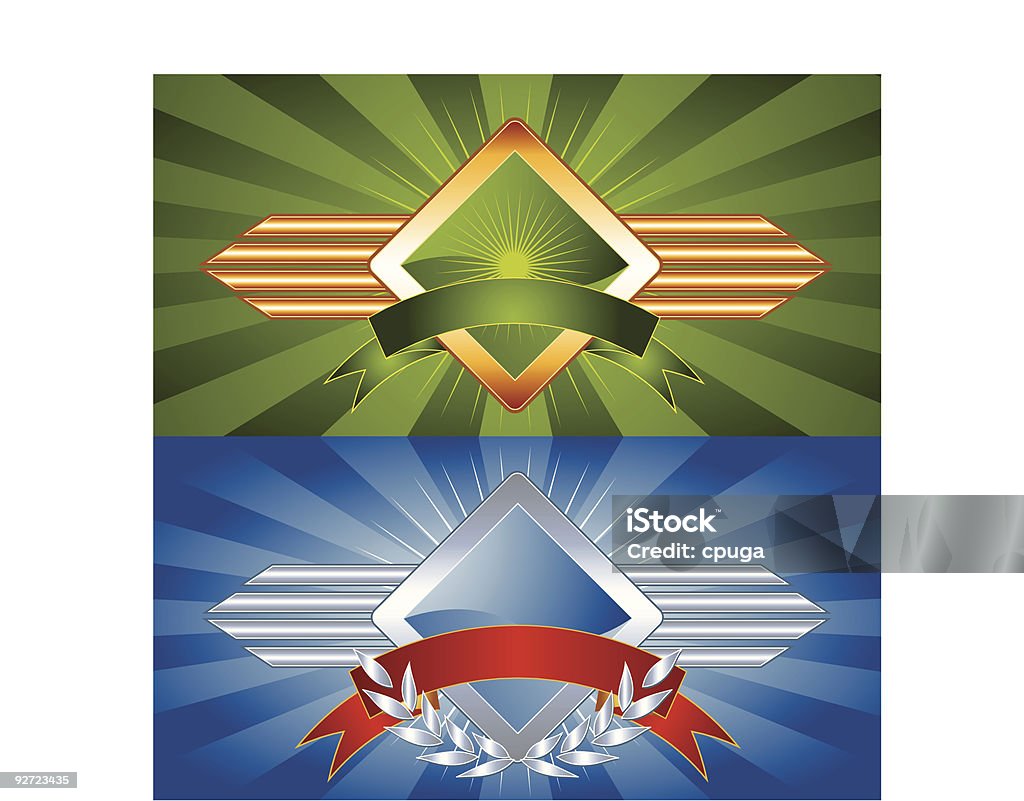 Emblem Graphics Set Of Vector Emblems Crest Stock Illustration - Download Image Now ...