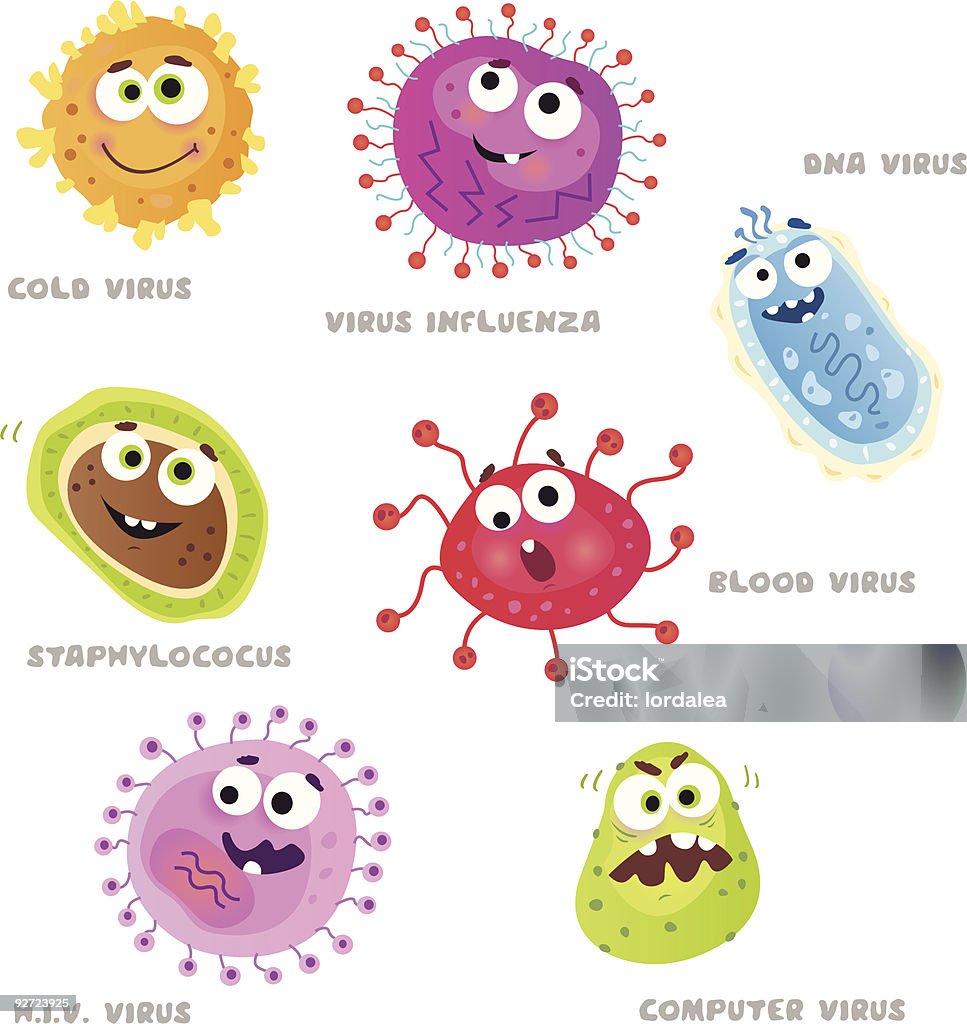 Viren und Bakterien offensiver! - Lizenzfrei Trojanisches Pferd Vektorgrafik