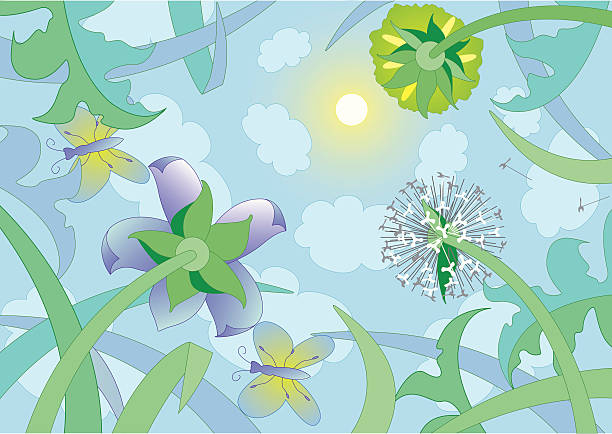 primavera - illustrazione arte vettoriale