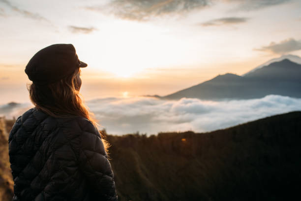 istock Beautiful woman hiker on the mountain 927248056