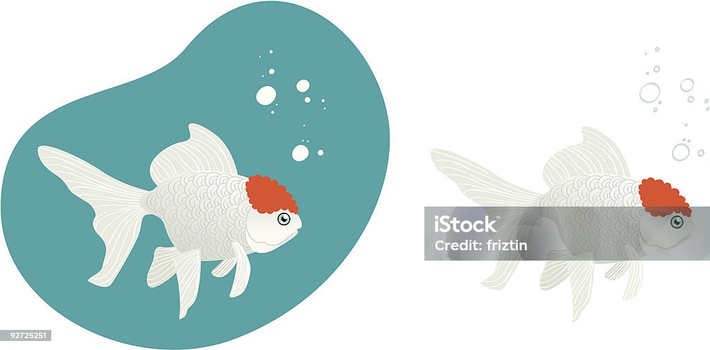 Peixinho Dourado - Vetor de Animal royalty-free