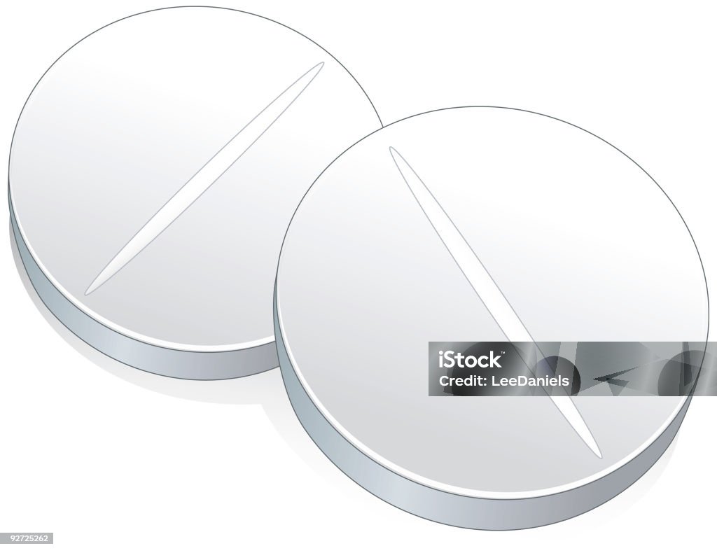 Medicamentos comprimidos - arte vectorial de Antibiótico libre de derechos