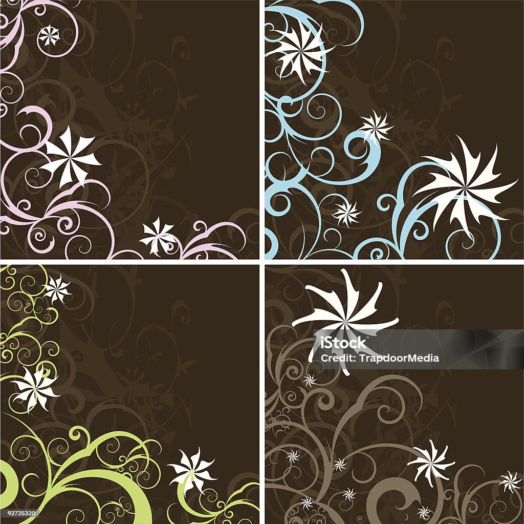 Brown dekoracyjne tła - Grafika wektorowa royalty-free (Odlotowy styl)