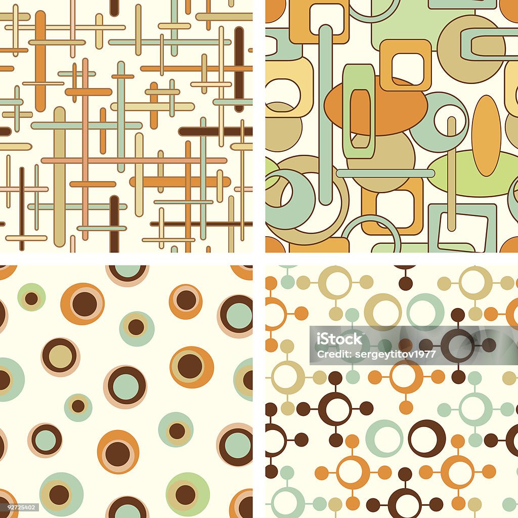 Four Patterns Four Pattern Stock Illustration - Download Image Now - Abstract ...