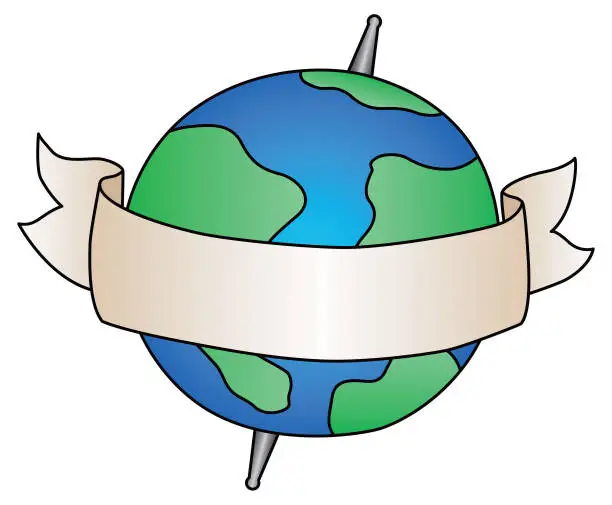 Vector illustration of Global Annoncement