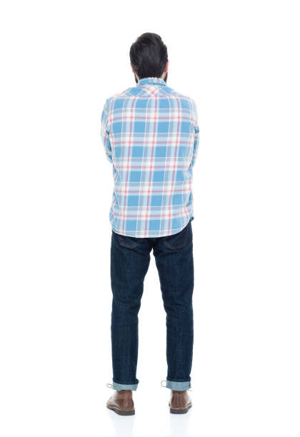 istock Hipster man with a blue shirt 927257712