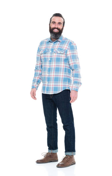 istock Hipster man with a blue shirt 927258488